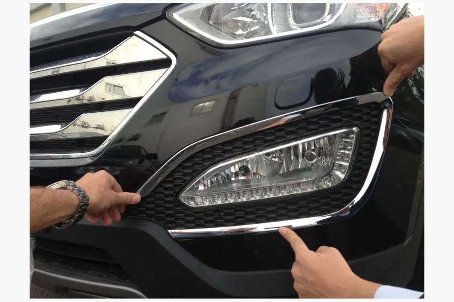 Hyundai Santa Fe 3 2012–2018 Hroma uzlikas miglas lukturiem (2 gab., ABS) Image