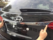 Hyundai Santa Fe 3 2012–2018 Hromēta līste virs numura zīmes foto 1