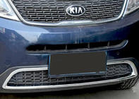 Kia Sorento II XM 2009–2014 Priekšējā bufera hroma uzlika Libao (2013+) foto 1