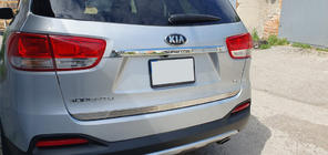 Kia Sorento III UM 2014–2020 Libao bagāžnieka vāka apakšējās malas līste (nerūsējošais tērauds) foto 2
