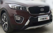 Kia Sorento III UM 2014–2020 Hromēta aizsarglīste priekšējam bamperim Libao V1 foto 5