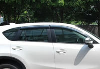 Mazda CX-5 2012–2017 Logu vēja deflektori ar hromu (4 gab., Libao) foto 4