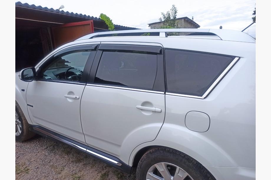 Mitsubishi Outlander 2012–2021 Logu vēja deflektori ar hromu (4 gab., Libao) Image
