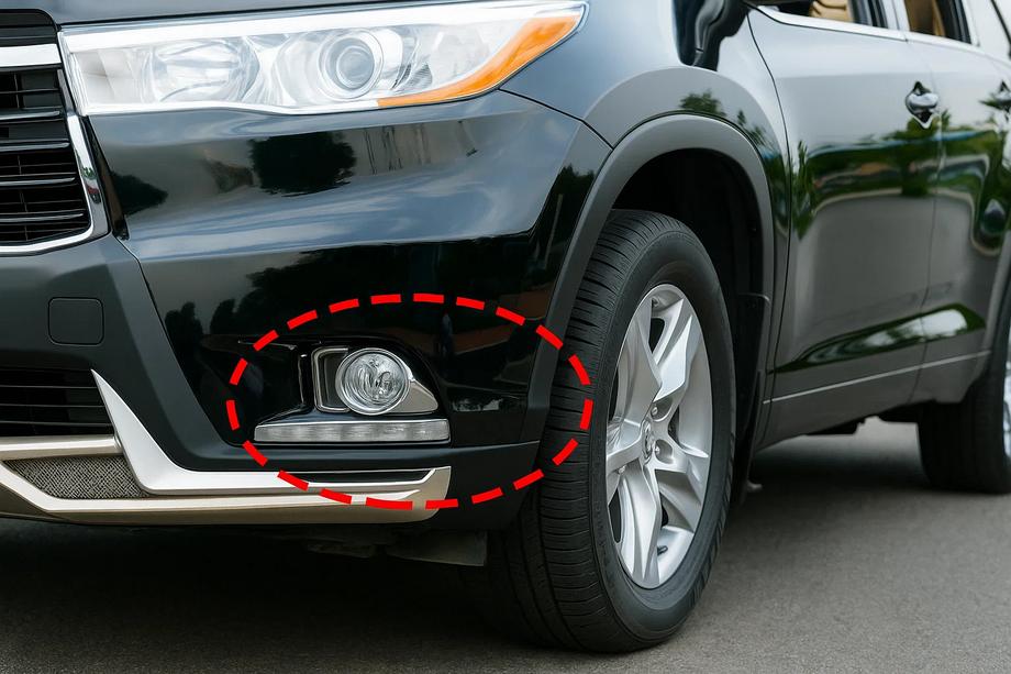 Toyota Highlander 2013–2019 Hromētas miglas lukturu uzlikas Libao (2013-2016 ABS) Image