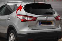 Nissan Qashqai 2014–2021 Apdares uzlikas zem spoilera Libao (2 gab., plastmasa) foto 1