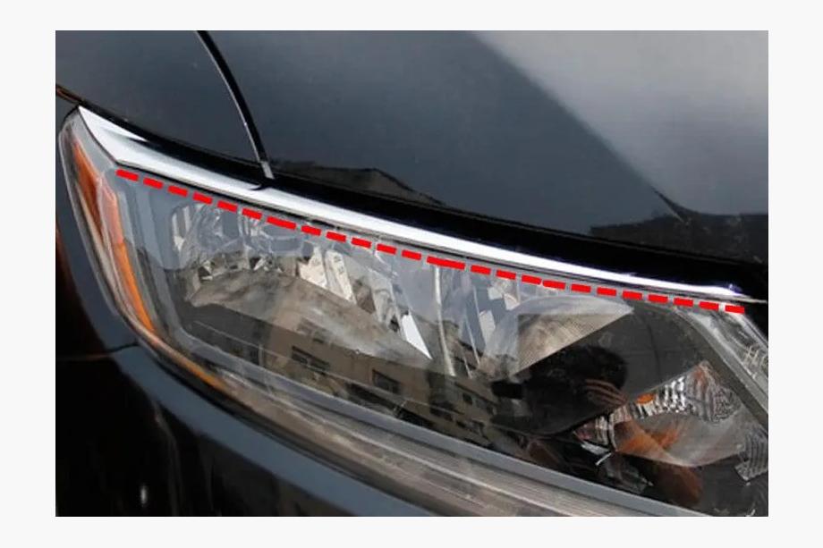 Nissan X-trail T32/Rogue 2014–2021 Hroma priekšējo lukturu uzlikas Libao 2014-2016 (2 gab., plastmasa) Image
