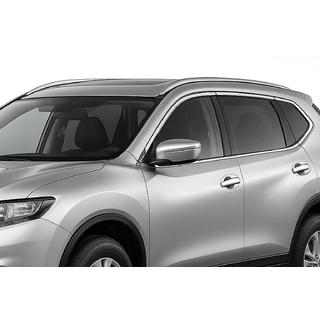 Integrēti jumta reliņi pelēki OEM (X-trail, alumīnijs, uzstādīšana ar līmi) foto 1
