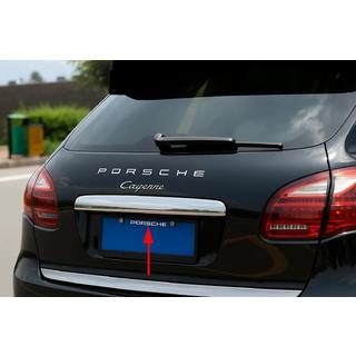 Libao uzlika virs numura zīmes (nerūsējošais tērauds) Porsche Cayenne 2010–2017 foto 1