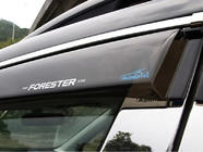 Subaru Forester 2013–2018 Logu deflektori ar hromu (4 gab., Aomis) foto 1