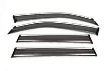 Subaru Forester 2013–2018 Logu deflektori ar hromu (4 gab., Aomis) foto 2