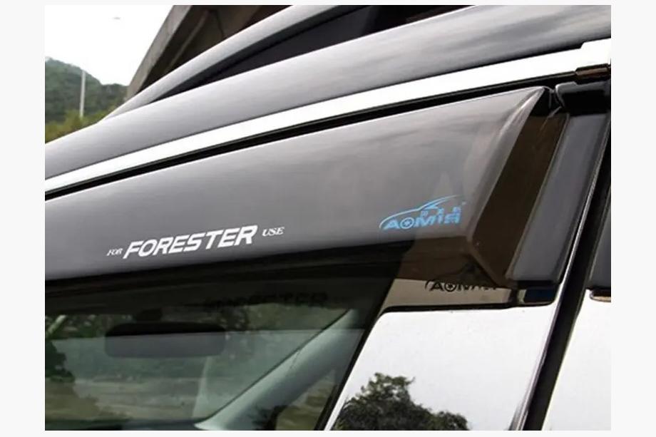 Subaru Forester 2013–2018 Logu deflektori ar hromu (4 gab., Aomis) Image