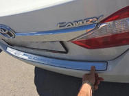 Toyota Camry 2011–2017 Libao aizmugurējā bampera uzlika (nerūsējošais tērauds) foto 1