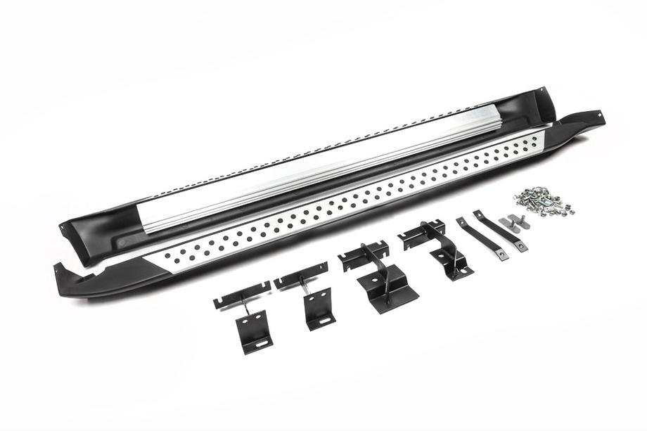 Toyota Rav 4 2006–2013 OEM V2 sānu sliekšņi Long (2 gab., alumīnijs) Image