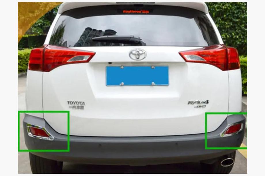 Toyota Rav 4 2013–2018 Hromēti aizmugurējo lukturu uzlikas Libao 2013-2016 (2 gab., plastmasa) Foto 1