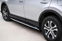 Toyota Rav 4 2013–2018 OEM V4 sānu sliekšņi (2016-2018, 2 gab., alumīnijs) foto 3