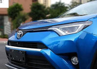 Toyota Rav 4 2013–2018 Priekšējā bampera aizsarguzlika Libao 2016-2018 (plastmasa) foto 2