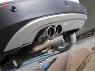 Volkswagen Tiguan 2007–2016 Aizmugurējais difuzors 2007-2010 (nerūsējošais tērauds) foto 4