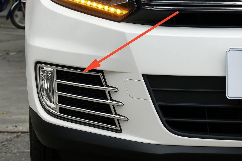 Volkswagen Tiguan 2007–2016 Hroma miglas lukturu uzlikas Libao 2011-2016 priekš Азіату (2 gab., plastmasa) Image