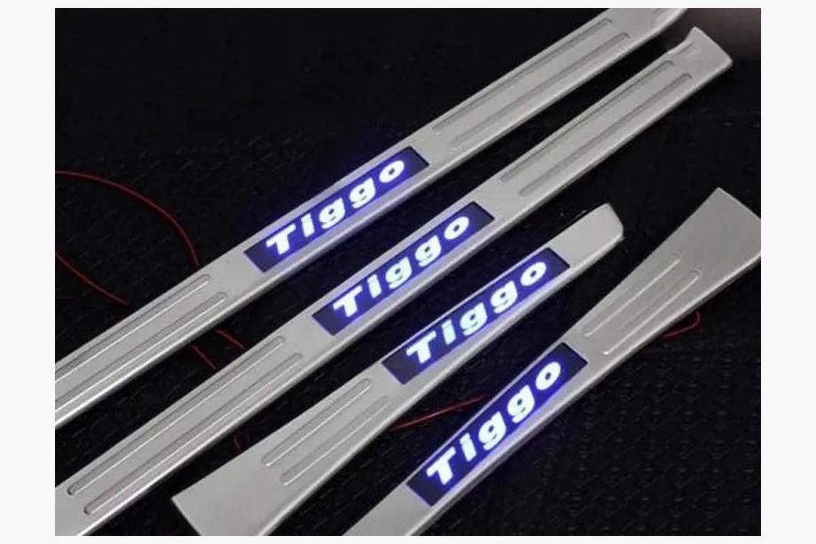 Chery Tiggo 1 2005–2016 Libao LED sliekšņu uzlikas 2010-2014 (4 gab., nerūsējošais tērauds) Image