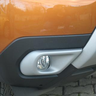 Miglas lukturu uzlikas (ABS, pelēka) Renault Duster 2018–2024 foto 3