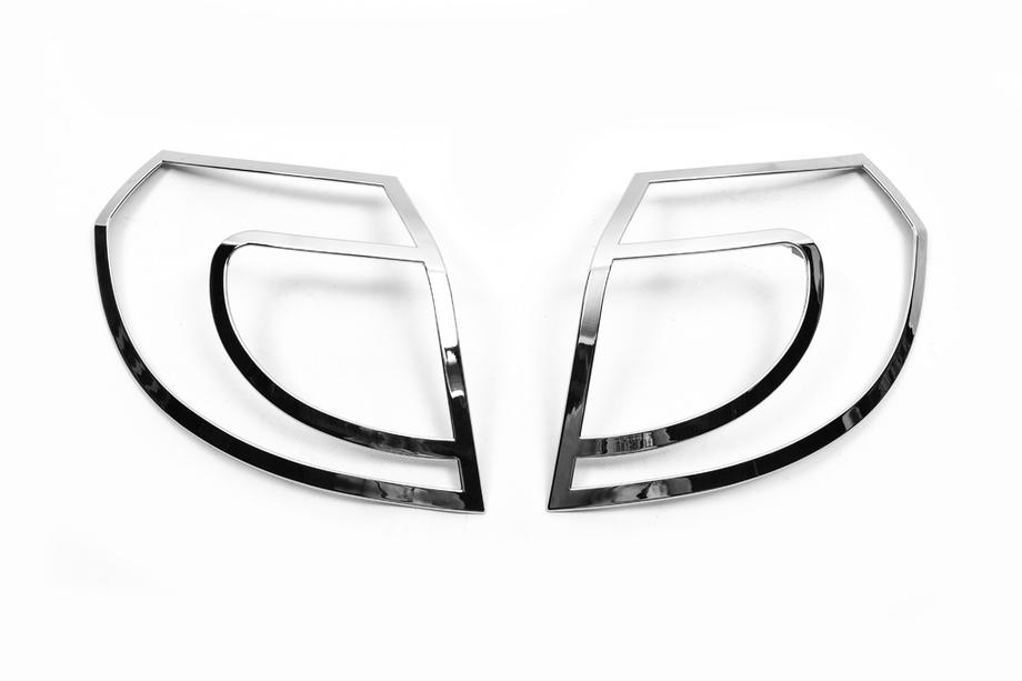 Geely Emgrand X7 2011– Libao hromēti aizmugurējo lukturu uzlikas (2 gab., plastmasa) Image