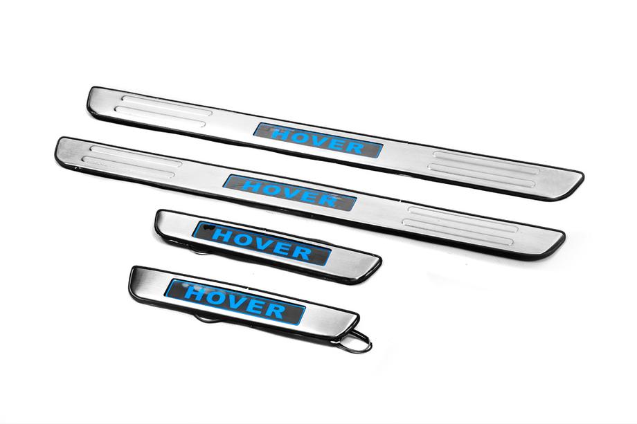 GreatWall Haval M4 2012–2021 Libao LED sliekšņu uzlikas 2012+ (4 gab., nerūsējošais tērauds) Image