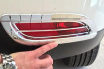 GreatWall Haval M4 2012–2021 Aizmugurējo lukturu hroma uzlikas Libao 2012+ (2 gab., plastmasa) foto 1