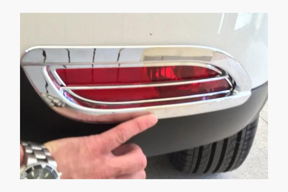 GreatWall Haval M4 2012–2021 Aizmugurējo lukturu hroma uzlikas Libao 2012+ (2 gab., plastmasa) Image