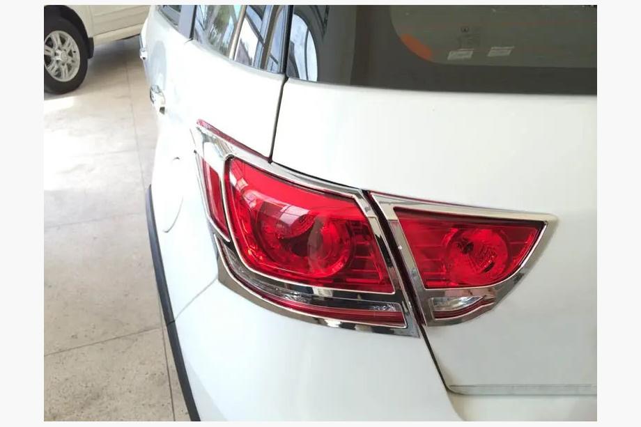 GreatWall Haval M4 2012–2021 Libao hromēti aizmugurējo lukturu uzlikas (2 gab., plastmasa) Image