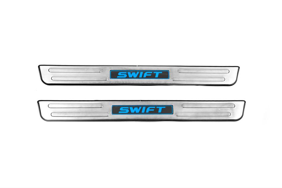 Suzuki Swift 2010–2017 Libao LED sliekšņu uzlikas (2 gab., nerūsējošais tērauds) Image