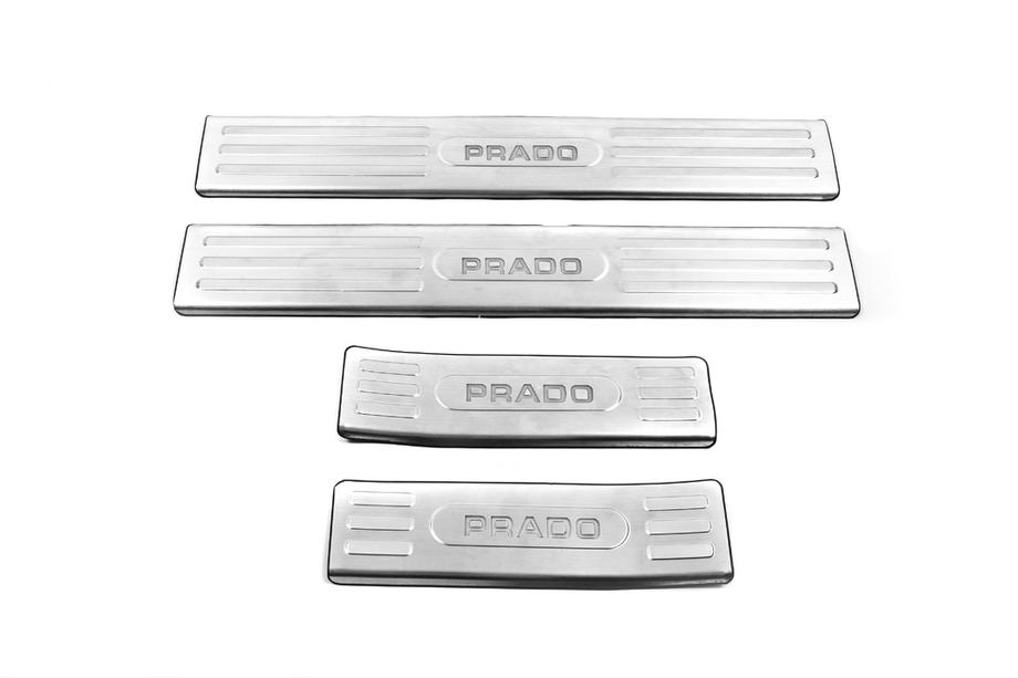 Toyota Land Cruiser Prado 150 2009–2023 Iekšējie sliekšņu uzlikas V1 (4 gab., nerūsējošais tērauds) Image