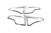 Toyota Rav 4 2013–2018 Aizmugurējo lukturu uzlikas Libao 2016-2019 (2 gab., plastmasa) foto 3