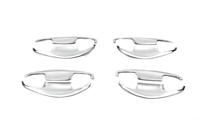 Hyundai Santa Fe 3 2012–2018 Hromēti durvju rokturu iedobumu pārsegi (4 gab., ABS) foto 1