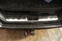 Nissan X-trail T31 2007–2014 Nerūsējošā tērauda aizmugurējā sliekšņa uzlika 2007-2010 foto 3