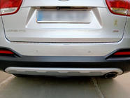 Kia Sorento III UM 2014–2020 Aizmugurējā bufera uzlika (nerūsējošais tērauds) foto 4
