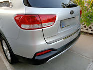 Kia Sorento III UM 2014–2020 Aizmugurējā bufera uzlika (nerūsējošais tērauds) foto 6