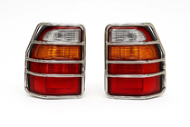 Toyota Land Cruiser 100 1998–2007 Hromēti aizmugurējo lukturu aizsargi (Land Cruiser 105) foto 1