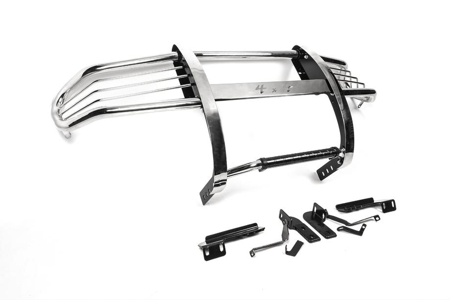 Toyota Land Cruiser 100 1998–2007 WINBO bullbar priekšējais aizsargstienis ar aizsardzību (nerūsējošais tērauds) Foto 2