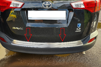 Toyota Rav 4 2013–2018 Bagāžnieka malas uzlika Libao V1 (2013-2016, nerūsējošais tērauds) foto 1