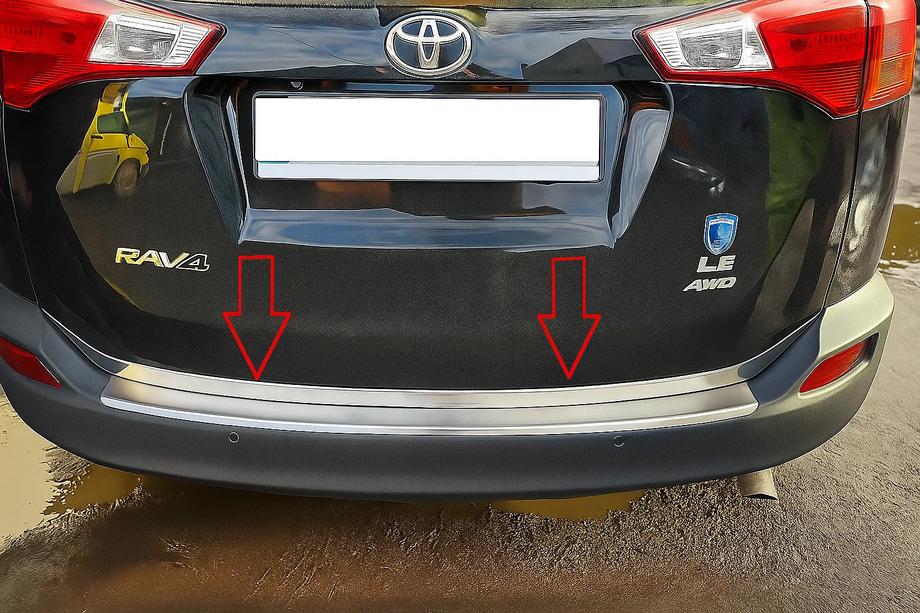 Toyota Rav 4 2013–2018 Bagāžnieka malas uzlika Libao V1 (2013-2016, nerūsējošais tērauds) Image