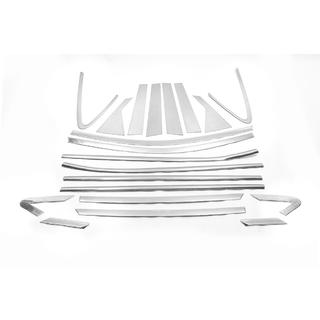 Pilns logu un statņu līstu komplekts LIBAO (20 gab., nerūsējošais tērauds) Hyundai IX-35 2010–2015 foto 2
