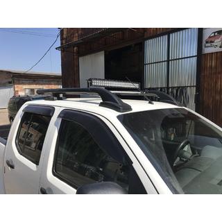Jumta reliņi ar šķērsstieņiem (komplekts 2 gab., melni) Toyota Hilux 2006–2015 foto 2