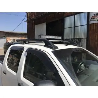 Jumta reliņi ar šķērsstieņiem (komplekts 2 gab., melni) Toyota Hilux 2006–2015 foto 2