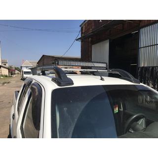 Jumta reliņi ar šķērsstieņiem (komplekts 2 gab., melni) Toyota Hilux 2006–2015 foto 3