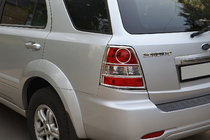 Kia Sorento I BL 2002–2009 Aizmugurējo lukturu aizsargs (nerūsējošais tērauds) foto 1
