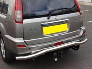 Nissan X-trail T30 2002–2007 Aizmugurējā bampera aizsargs Winbo (nerūsējošais tērauds) foto 1