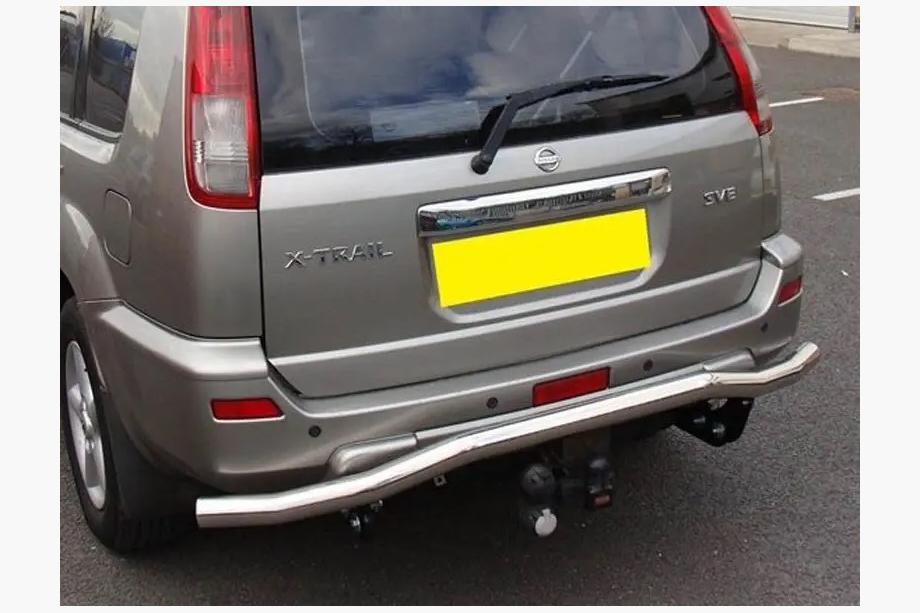 Nissan X-trail T30 2002–2007 Aizmugurējā bampera aizsargs Winbo (nerūsējošais tērauds) Image