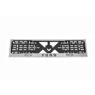 Numura zīmes rāmītis hromēts Ford (1 gab., nerūsējošais tērauds) foto 1