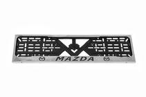 Mazda Hromēts numura zīmes rāmītis Mazda (1 gab., nerūsējošais tērauds) foto 2