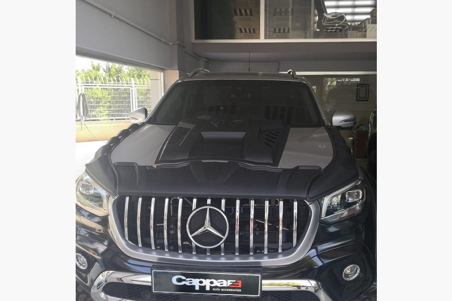 Mercedes X class 2017–2020 Motora pārsega uzliku komplekts DRAGON (3 gab.) Foto 5